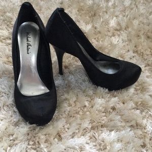 Black Satin Pump